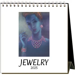 2025 Jewelry Easel Desk Calendar