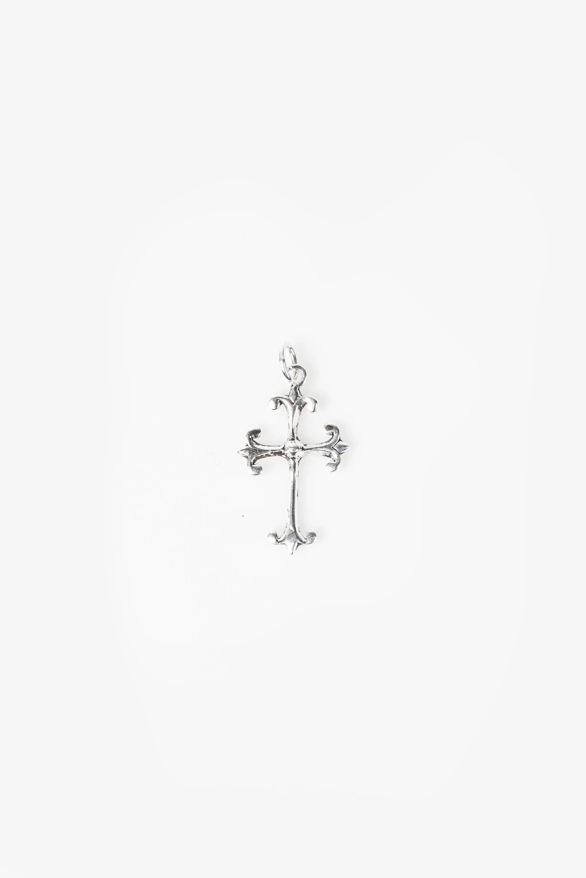 .925 Ornate Cross Necklace | Silver