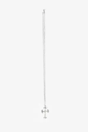 .925 Ornate Cross Necklace | Silver