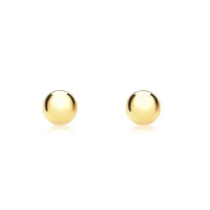 9ct Yellow Gold 3mm Ball Stud Earrings