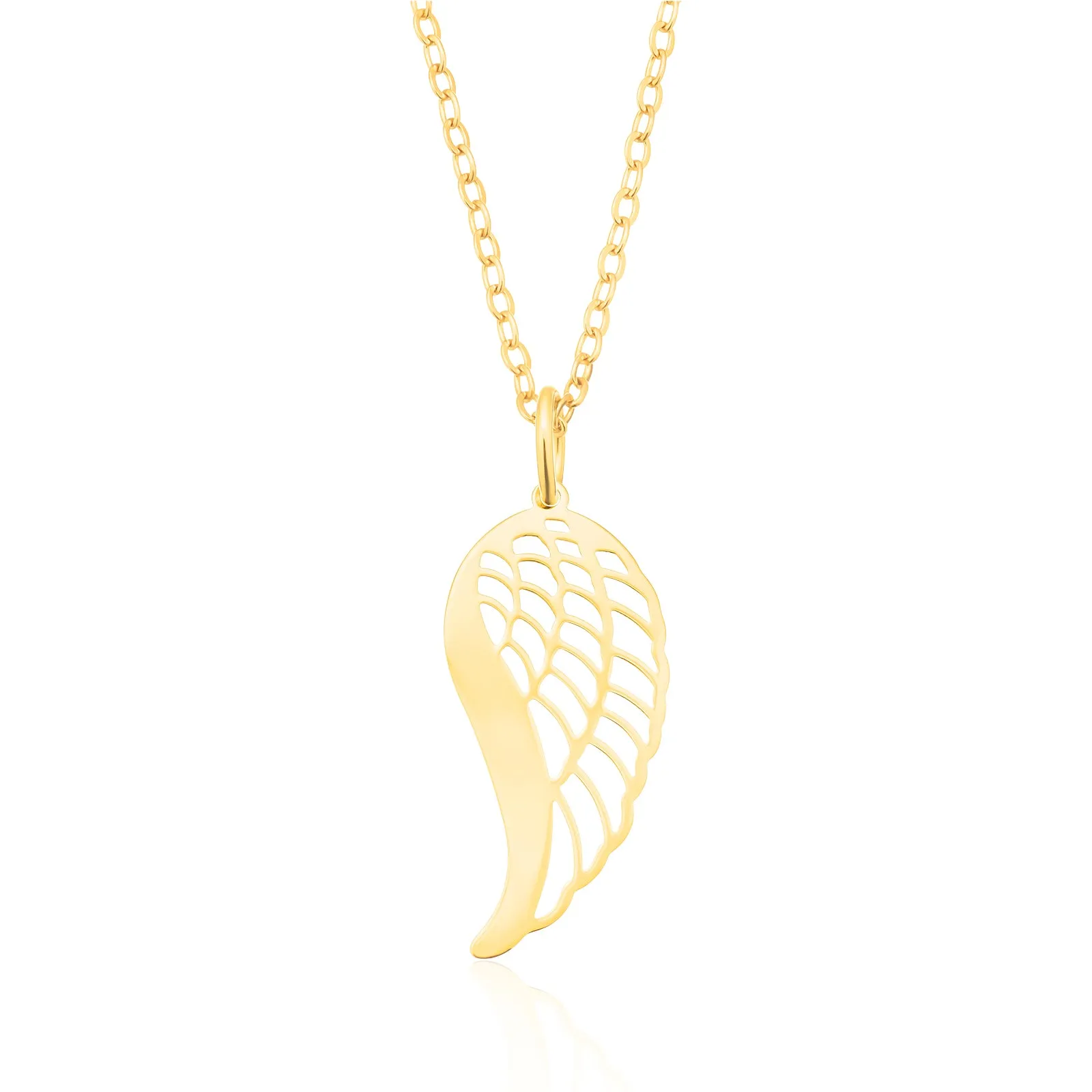 9ct Yellow Gold Leaf Pendant