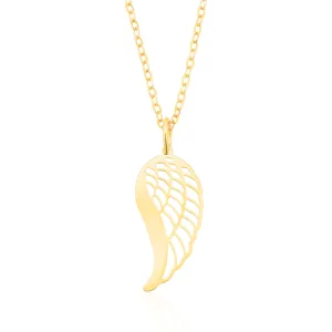 9ct Yellow Gold Leaf Pendant