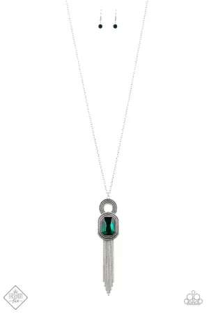 A Good TALISMAN is Hard to Find Emerald Green Paparazzi Necklace