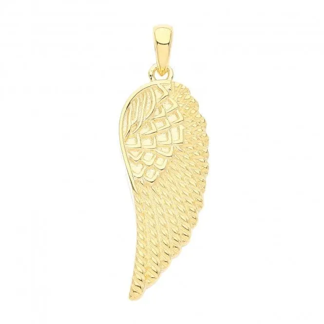 Acotis Silver Angel Wing Charm Gold Plated G61076GP