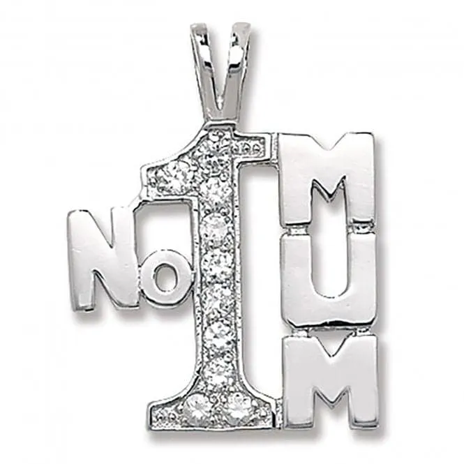 Acotis Silver Pendant Mum Zirconia G6260CZ