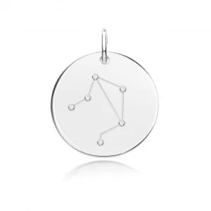 Acotis Silver Zodiac Rhodium Constellation Libra G61101