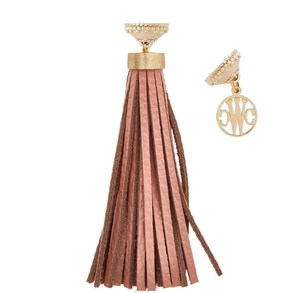 Baja Blush Leather Tassel