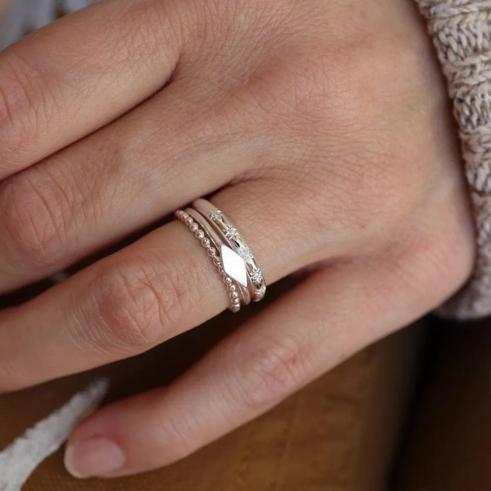 Ball Stacking Ring Sterling Silver Ring