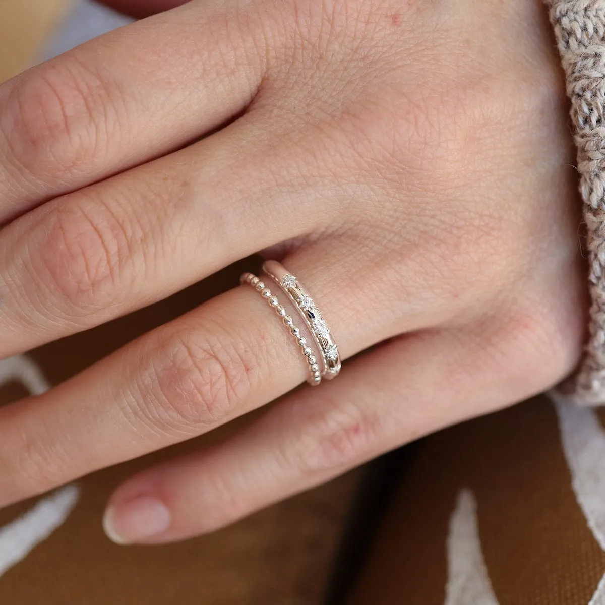 Ball Stacking Ring Sterling Silver Ring