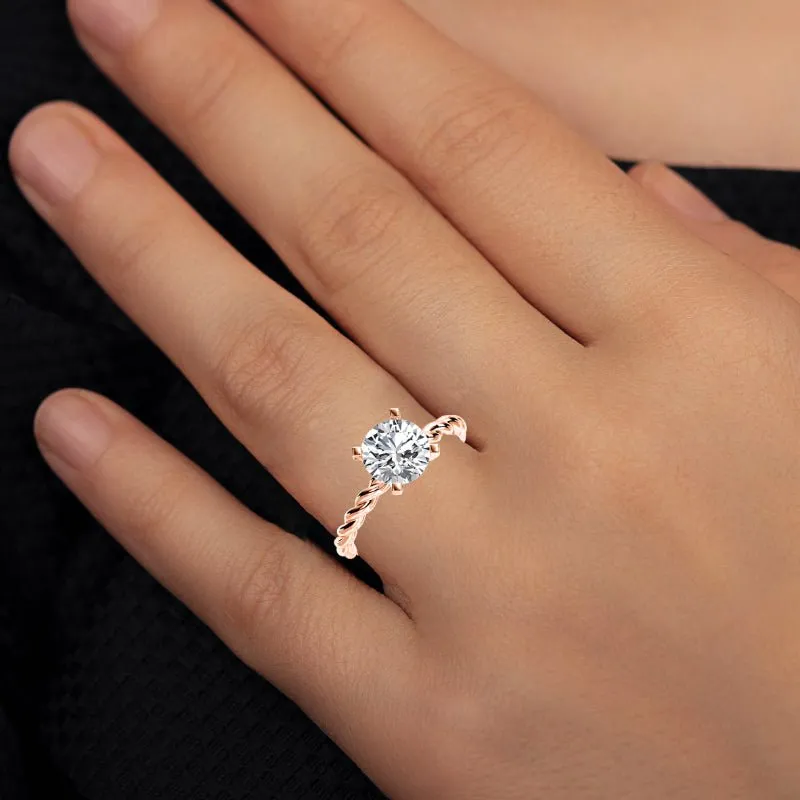 Balsam - Round Moissanite Engagement Ring