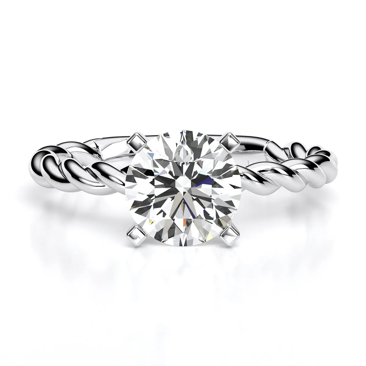 Balsam - Round Moissanite Engagement Ring