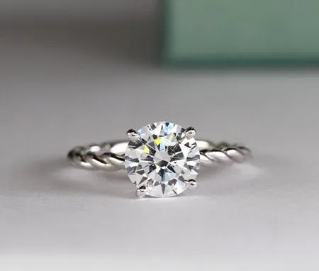 Balsam - Round Moissanite Engagement Ring