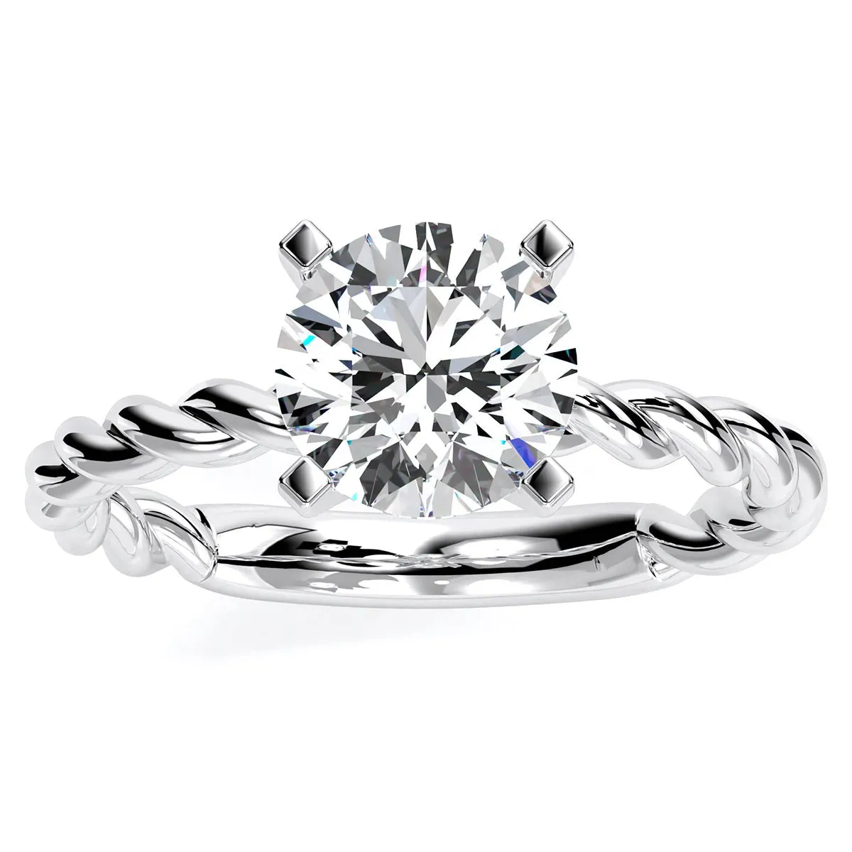 Balsam - Round Moissanite Engagement Ring