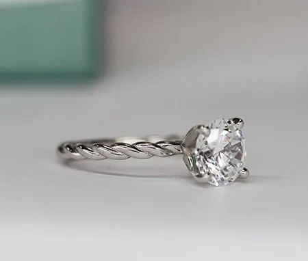 Balsam - Round Moissanite Engagement Ring