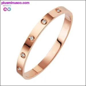 Bangles For Women Gold Rose Gold Silver Color Rhinestone