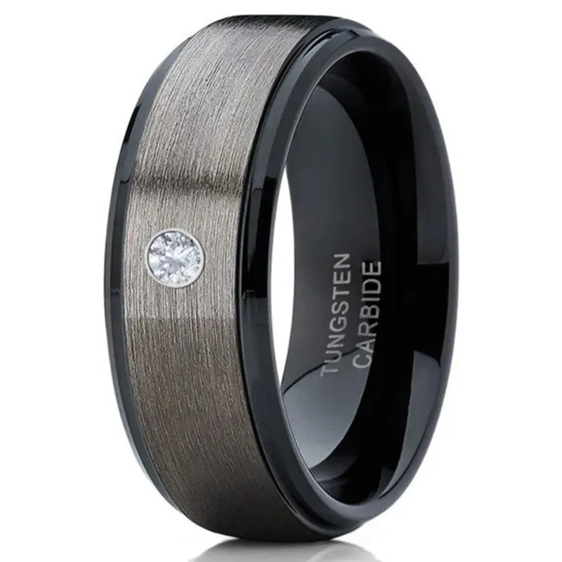 Black - Simple Men Rings