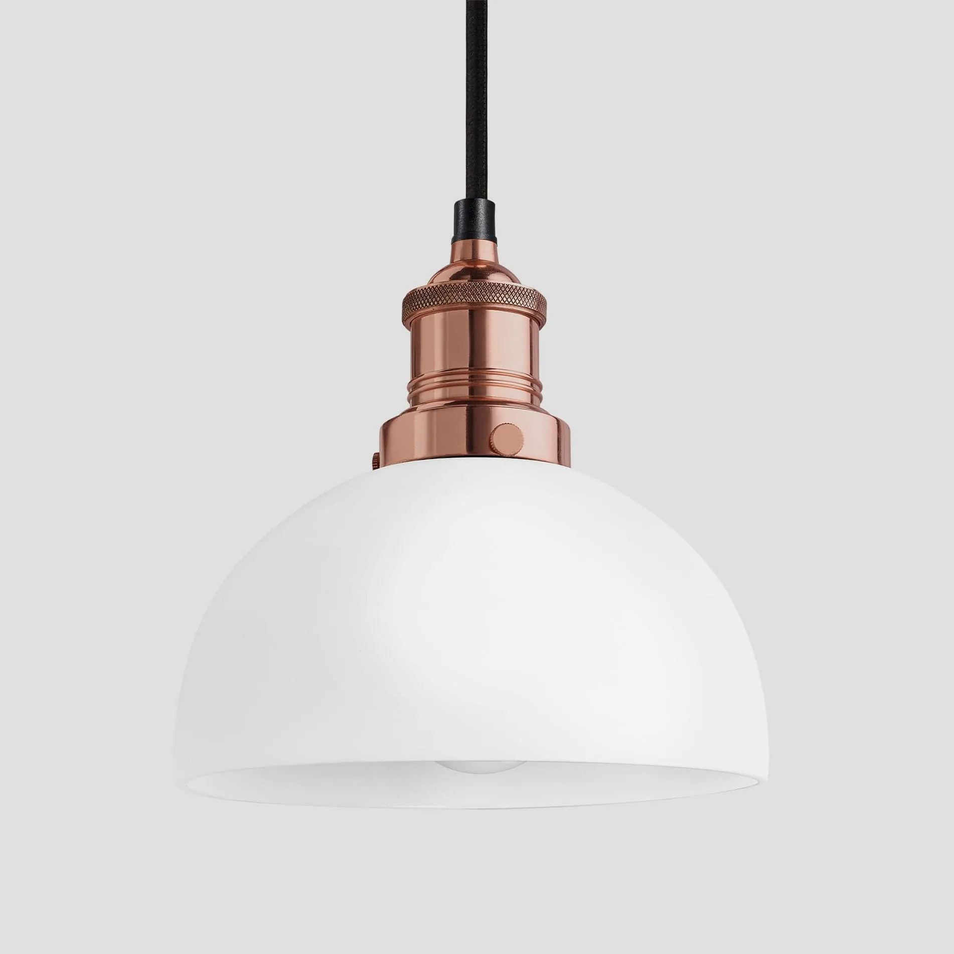 Brooklyn Opal Glass Dome Pendant Light - 8 Inch