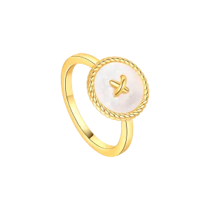 Button Statement Ring