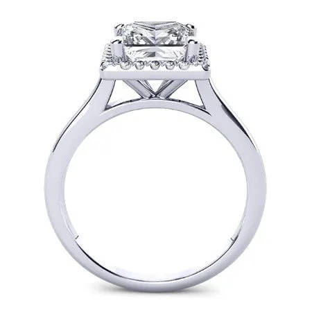 Callalily - Princess Moissanite Engagement Ring