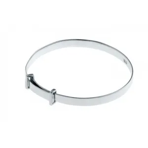 Carrs Silver Christening Bangle PNJ047