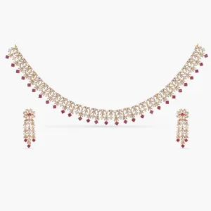 Ciana Delicate CZ Necklace Set