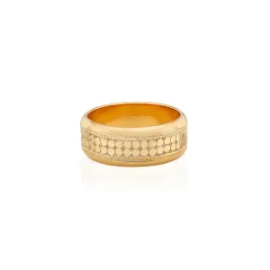 Classic Wide Band Stacking Ring - Gold