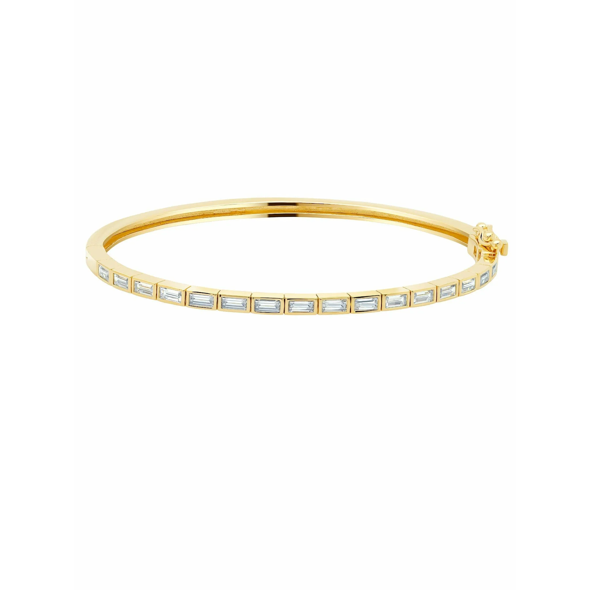 CRISLU Prism II Bangle finished in Pure Platinum/Gold or Rose Gold