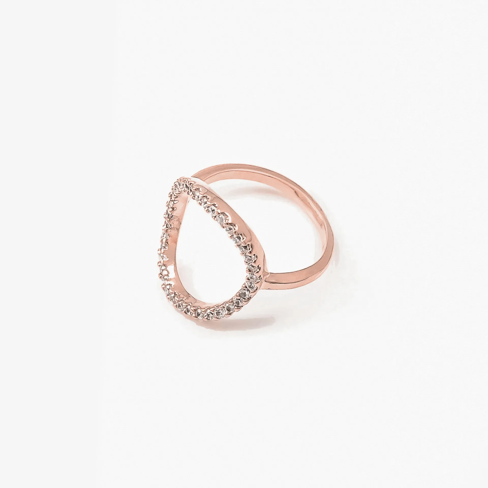 Crystal Hole Statement Ring