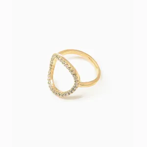 Crystal Hole Statement Ring