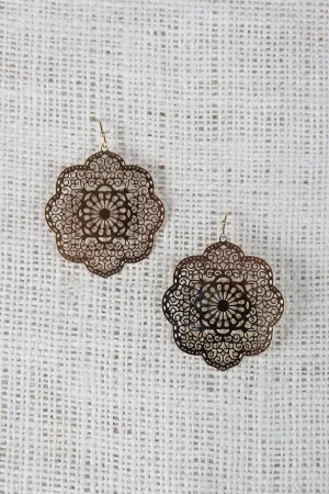 Delicate Dangle Mandala Earrings