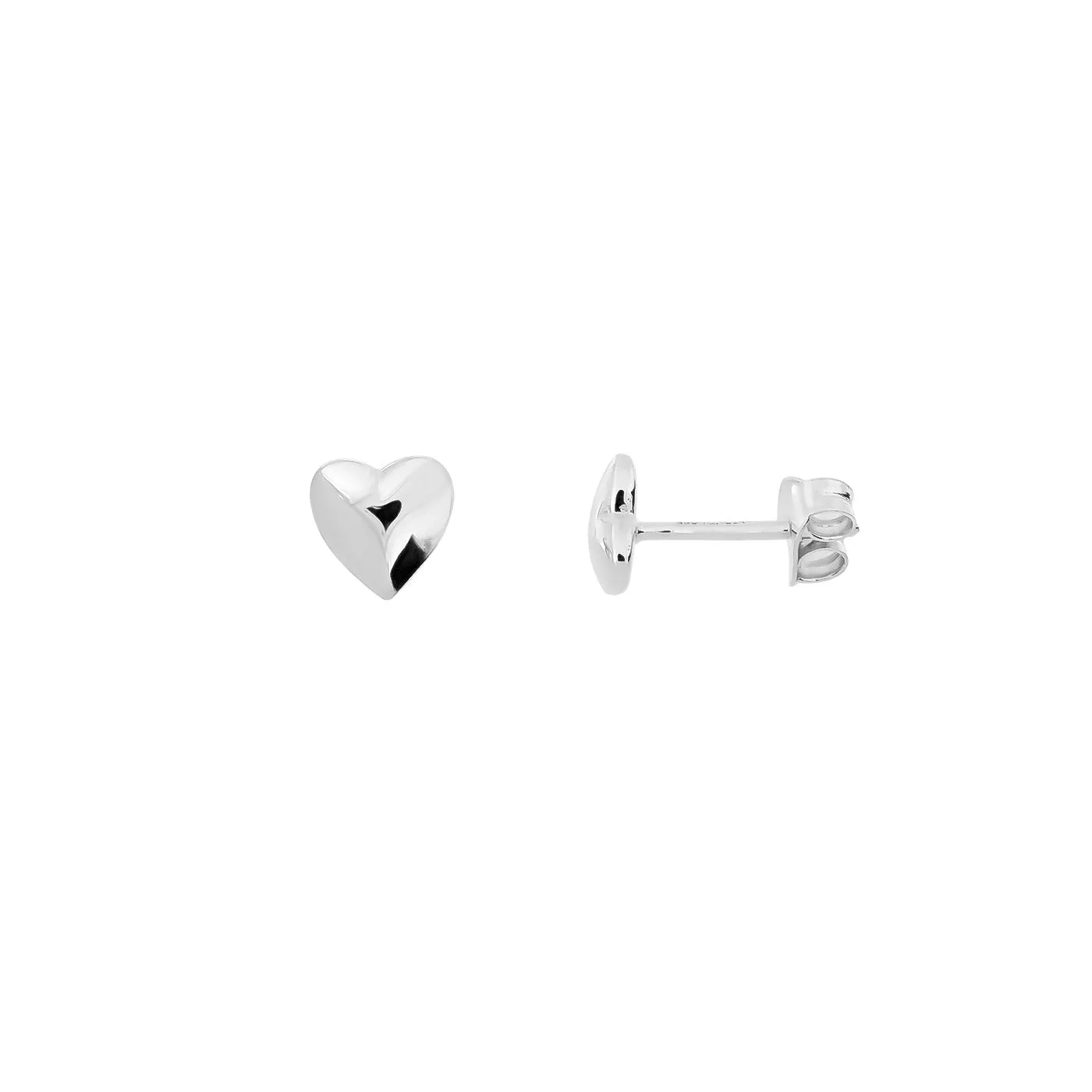 Delicate Heart Stud Earrings