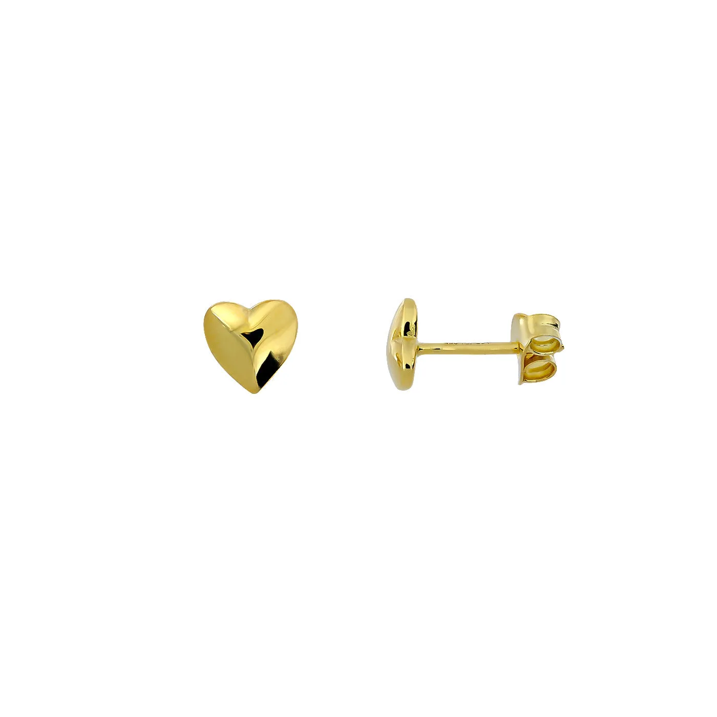 Delicate Heart Stud Earrings