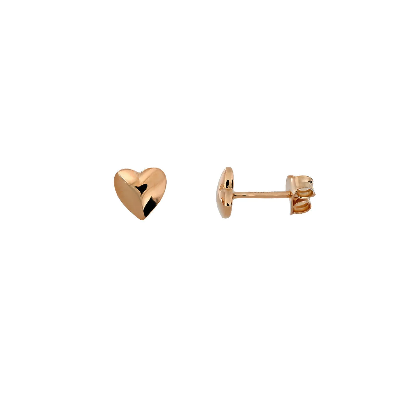 Delicate Heart Stud Earrings