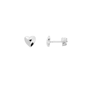 Delicate Heart Stud Earrings