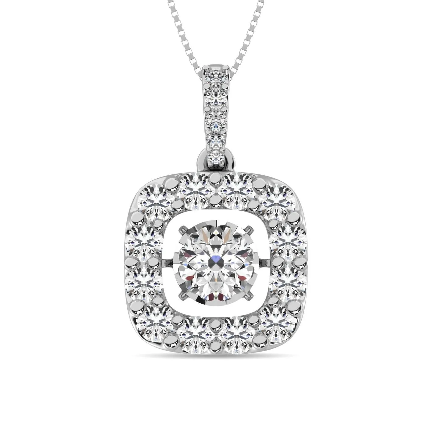 Diamond 1 3/8 ct tw Fashion Pendant  in 14K White Gold