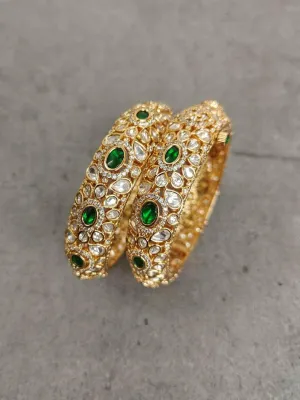 Enchanting Kundan Bangles Set