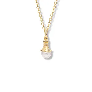 Fouquet Necklace Pendant Yellow Gold - Pearl