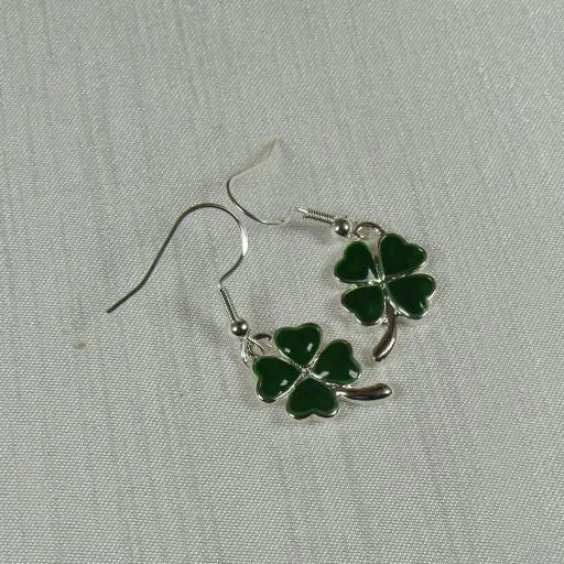 Four Leaf Clover Drop Earrings