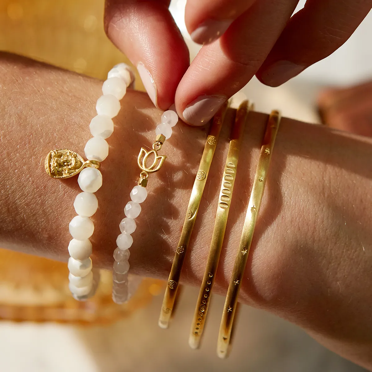 Gold Melody Bracelet Bangle