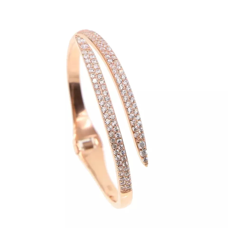 Gorgeous micro paved clear adjustable Bracelet