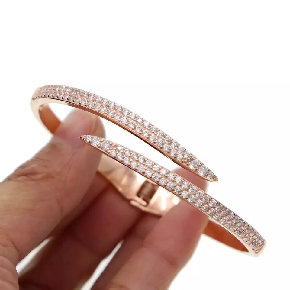 Gorgeous micro paved clear adjustable Bracelet