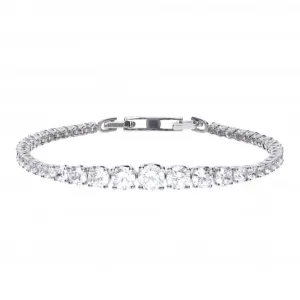 Graduated Cubic Zirconia Tennis Bracelet B5203