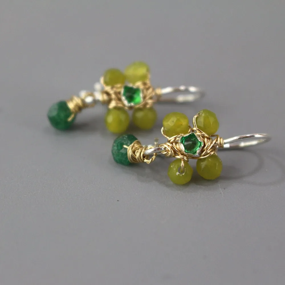 Green Jasmine Earrings