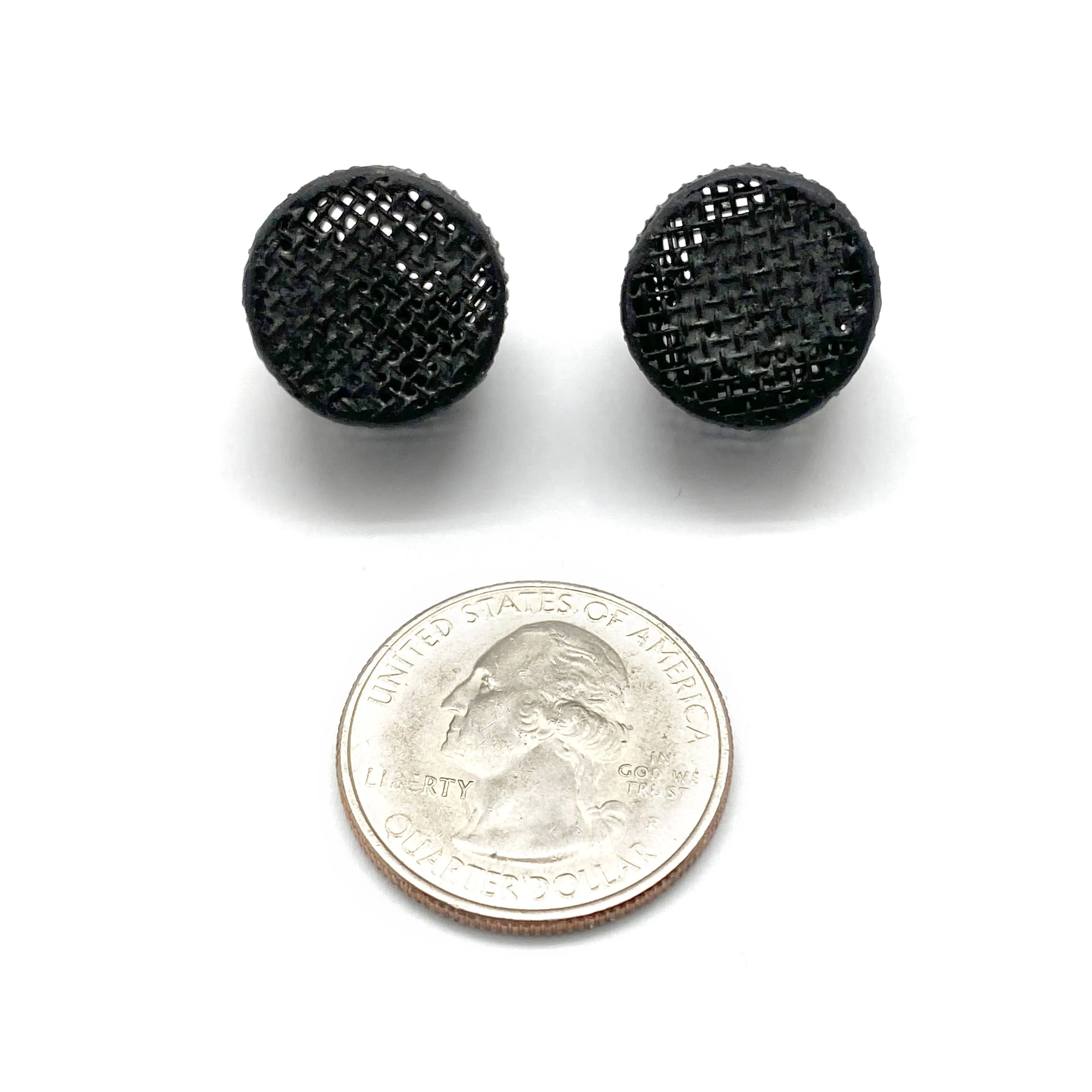 Hollow Mesh Circle Studs