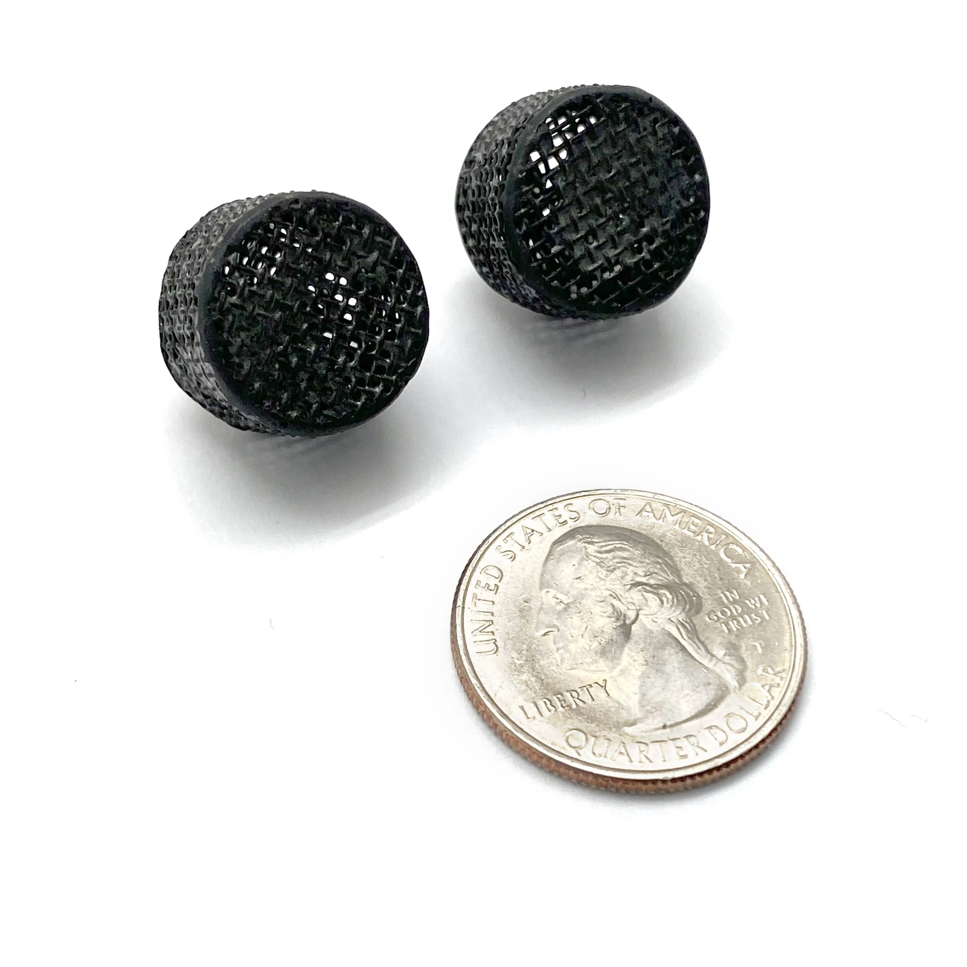 Hollow Mesh Circle Studs