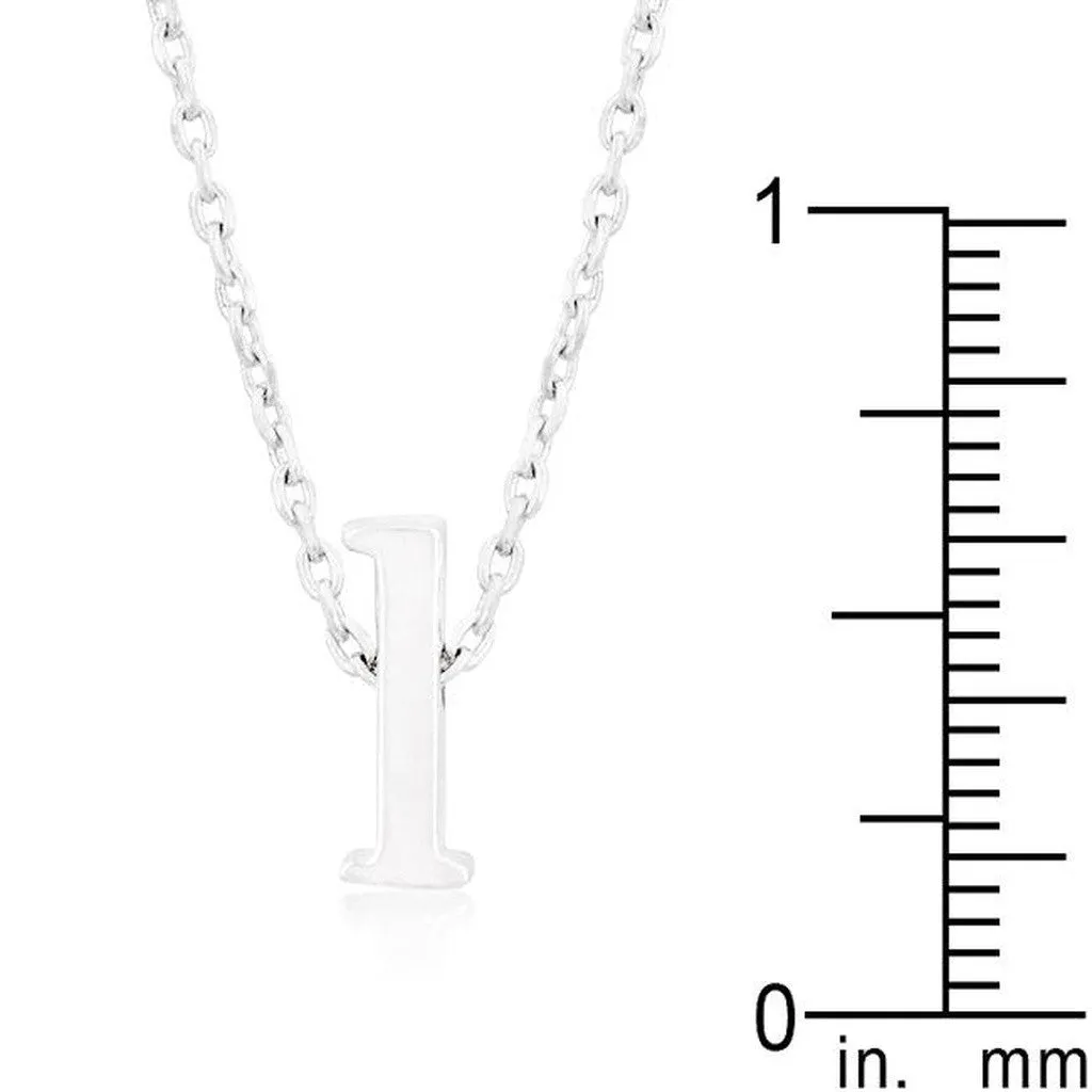 Initial L Silver Pendant