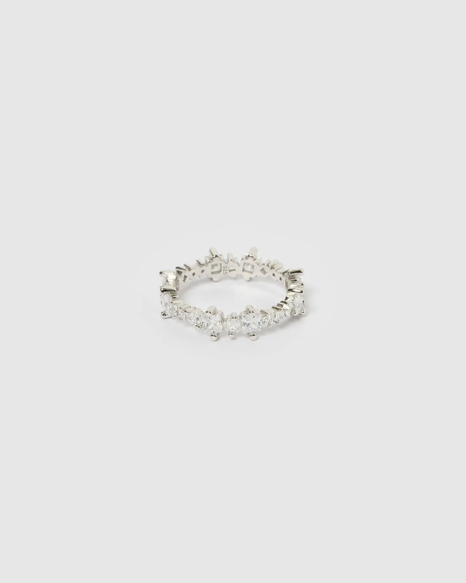 Izoa Lyla Ring Silver Clear