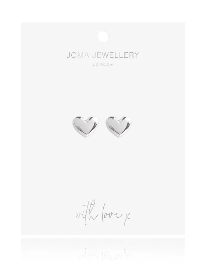 Joma Earrings Lila 3274 Silver Plated Hearts