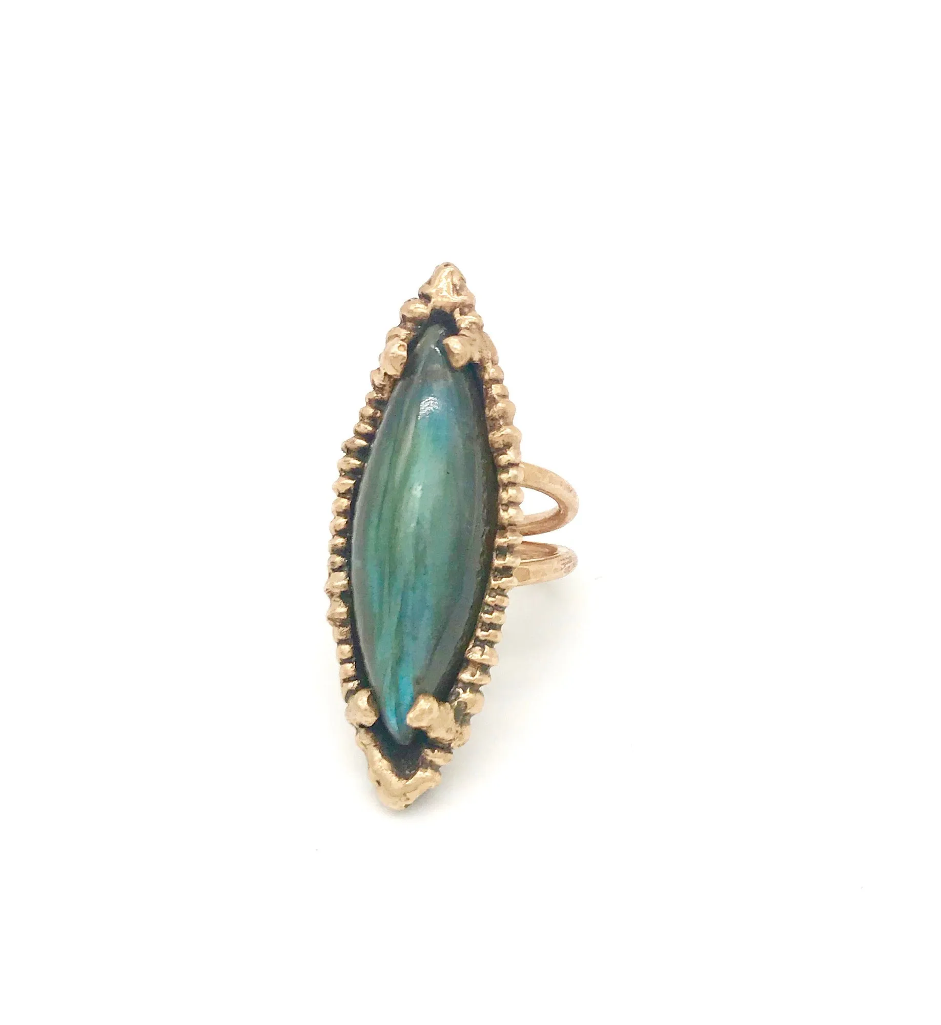 labradorite marquise ring