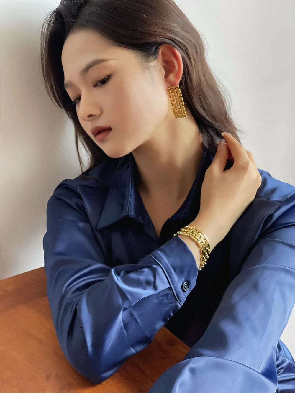 Long Tassel Watch Chain Earring